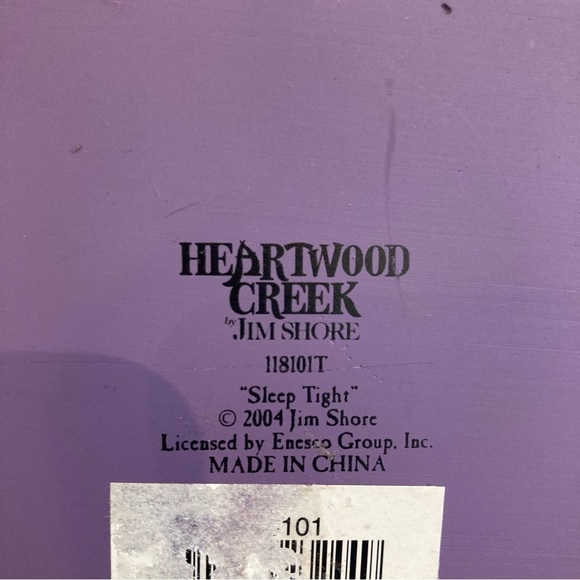 JIM SHORE Sleep Tight Cat On  a Tombstone With a Fence Resin - Picture 9 of 9